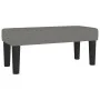 Box spring bed with dark gray fabric mattress 100x200 cm by , Beds and slatted bases - Ref: Foro24-3136894, Price: 383,41 €, ...