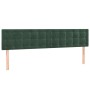 Cama box spring con colchón terciopelo verde oscuro 180x200 cm de , Camas y somieres - Ref: Foro24-3141560, Precio: 537,76 €,...