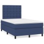 Cama box spring con colchón tela azul 120x200 cm de , Camas y somieres - Ref: Foro24-3142087, Precio: 436,79 €, Descuento: %
