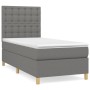 Cama box spring con colchón tela gris oscuro 80x200 cm de , Camas y somieres - Ref: Foro24-3142610, Precio: 348,64 €, Descuen...