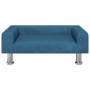 Cama para perros de terciopelo azul 70x45x26,5 cm en Camas para perros | Comprar online en Foru.es