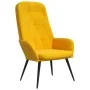 Sillón de relax de terciopelo amarillo mostaza de , Sillones - Ref: Foro24-341201, Precio: 108,72 €, Descuento: %