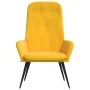 Sillón de relax de terciopelo amarillo mostaza de , Sillones - Ref: Foro24-341201, Precio: 108,72 €, Descuento: %