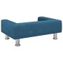 Cama para perros de terciopelo azul 70x45x26,5 cm en Camas para perros | Comprar online en Foru.es