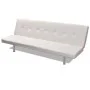 Sofá cama con dos cojines cuero artificial ajustable crema de vidaXL, Sofás - Ref: Foro24-241723, Precio: 183,04 €, Descuento: %