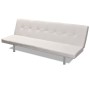 Sofá cama con dos cojines cuero artificial ajustable crema de vidaXL, Sofás - Ref: Foro24-241723, Precio: 189,06 €, Descuento: %