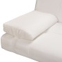 Sofá cama con dos cojines cuero artificial ajustable crema de vidaXL, Sofás - Ref: Foro24-241723, Precio: 189,06 €, Descuento: %
