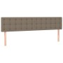 Cabecero con LED de tela gris taupe 200x5x78/88 cm de , Cabeceros y pies de cama - Ref: Foro24-3122072, Precio: 84,12 €, Desc...