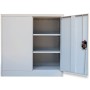 Armario de oficina 2 puertas 90 cm acero gris de vidaXL, Armarios archivadores - Ref: Foro24-20114, Precio: 196,60 €, Descuen...