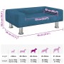Cama para perros de terciopelo azul 70x45x26,5 cm en Camas para perros | Comprar online en Foru.es