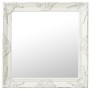 Espejo de pared estilo barroco blanco 60x60 cm en Espejos | Comprar online en Foru.es