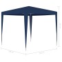 Carpa de celebraciones azul 2,5x2,5 m de , Carpas y cenadores - Ref: Foro24-48502, Precio: 53,16 €, Descuento: %
