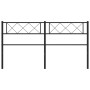 Cabecero de metal negro 150 cm de , Cabeceros y pies de cama - Ref: Foro24-372311, Precio: 31,07 €, Descuento: %