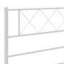 Cabecero de metal blanco 200 cm de , Cabeceros y pies de cama - Ref: Foro24-372364, Precio: 32,61 €, Descuento: %