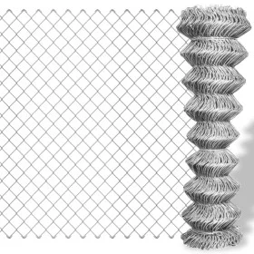 Valla de tela metálica acero galvanizado plateado 25x1,5 m de vidaXL, Paneles de vallas - Ref: Foro24-141493, Precio: 138,62 ...