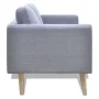 Conjunto de sofás de 2 y 3 plazas de tela gris claro de , Sofás - Ref: Foro24-272193, Precio: 546,19 €, Descuento: %
