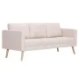 Conjunto de sofás 2 piezas tela color crema de , Sofás - Ref: Foro24-276851, Precio: 633,98 €, Descuento: %
