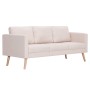 Conjunto de sofás 2 piezas tela color crema de , Sofás - Ref: Foro24-276851, Precio: 685,32 €, Descuento: %