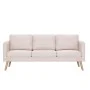 Conjunto de sofás 2 piezas tela color crema de , Sofás - Ref: Foro24-276851, Precio: 633,98 €, Descuento: %