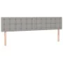 Headboards 2 units of light gray fabric 80x5x78/88 cm by , Headboards and footboards - Ref: Foro24-346476, Price: 64,59 €, Di...