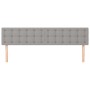 Cabeceros 2 unidades de tela gris claro 80x5x78/88 cm de , Cabeceros y pies de cama - Ref: Foro24-346476, Precio: 66,65 €, De...