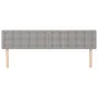 Headboards 2 units of light gray fabric 80x5x78/88 cm by , Headboards and footboards - Ref: Foro24-346476, Price: 64,59 €, Di...
