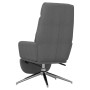 Sillón de relax con reposapiés de tela gris oscuro de , Sillones - Ref: Foro24-3097525, Precio: 136,98 €, Descuento: %