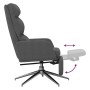 Sillón de relax con reposapiés de tela gris oscuro de , Sillones - Ref: Foro24-3097525, Precio: 136,98 €, Descuento: %