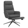 Relaxation armchair with footrest in dark gray fabric by , Armchairs - Ref: Foro24-3097525, Price: 134,85 €, Discount: %