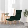 Sillón de relax con taburete terciopelo verde oscuro de , Sillones - Ref: Foro24-3097822, Precio: 146,56 €, Descuento: %