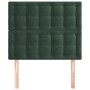 Cabeceros 2 unidades de terciopelo verde oscuro 90x5x78/88 cm de , Cabeceros y pies de cama - Ref: Foro24-3116805, Precio: 61...
