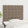 Cabeceros 2 unidades de tela gris taupe 100x5x78/88 cm de , Cabeceros y pies de cama - Ref: Foro24-3116760, Precio: 78,12 €, ...