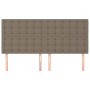 Cabeceros 4 unidades tela gris taupe 80x5x78/88 cm de , Cabeceros y pies de cama - Ref: Foro24-3116776, Precio: 122,98 €, Des...