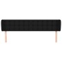 Cabecero de tela negro 163x23x78/88 cm de , Cabeceros y pies de cama - Ref: Foro24-3117586, Precio: 87,05 €, Descuento: %
