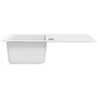 Reversible cream white granite sink with one draining board. by vidaXL, Sinks - Ref: Foro24-141671, Price: 202,37 €, Discount: %