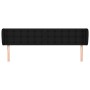 Cabecero de tela negro 203x23x78/88 cm de , Cabeceros y pies de cama - Ref: Foro24-3117602, Precio: 90,34 €, Descuento: %