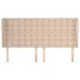 Cabecero con orejas cuero sintético capuchino 183x23x118/128 cm de , Cabeceros y pies de cama - Ref: Foro24-3118063, Precio: ...