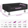 Cama para perros de terciopelo negra 70x45x26,5 cm en Camas para perros | Comprar online en Foru.es