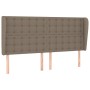 Cabecero con orejas de tela gris taupe 203x23x118/128 cm de , Cabeceros y pies de cama - Ref: Foro24-3118416, Precio: 159,03 ...
