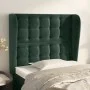 Headboard with dark green velvet ears 103x23x118/128cm by , Headboards and footboards - Ref: Foro24-3118435, Price: 90,74 €, ...
