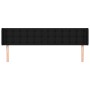 Cabecero de tela negro 203x16x78/88 cm de , Cabeceros y pies de cama - Ref: Foro24-3119226, Precio: 80,44 €, Descuento: %
