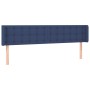 Cabecero de tela azul 203x16x78/88 cm de , Cabeceros y pies de cama - Ref: Foro24-3119230, Precio: 72,13 €, Descuento: %