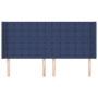 Cabecero con orejas de tela azul 163x16x118/128 cm de , Cabeceros y pies de cama - Ref: Foro24-3120026, Precio: 132,01 €, Des...