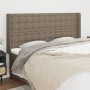 Cabecero con orejas de tela gris taupe 163x16x118/128 cm de , Cabeceros y pies de cama - Ref: Foro24-3120024, Precio: 134,69 ...