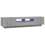 Set muebles TV con LEDs 2 pzas madera contrachapada gris Sonoma de , Muebles TV - Ref: Foro24-3120168, Precio: 111,47 €, Desc...