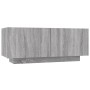 Set muebles TV con LEDs 2 pzas madera contrachapada gris Sonoma de , Muebles TV - Ref: Foro24-3120168, Precio: 111,47 €, Desc...