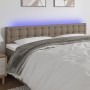 Cabecero con LED de tela gris taupe 160x5x78/88 cm de , Cabeceros y pies de cama - Ref: Foro24-3122056, Precio: 70,18 €, Desc...