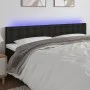 Black fabric headboard with LED 160x5x78/88 cm by , Headboards and footboards - Ref: Foro24-3122054, Price: 70,92 €, Discount: %