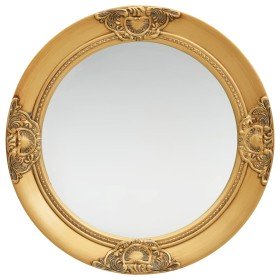 Espejo de pared estilo barroco dorado 50 cm en Espejos | Comprar online en Foru.es