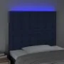 Kopfteil mit LED-Leuchten aus blauem Stoff, 100 x 5 x 118/128 cm von , Kopf- und Fußteile - Ref: Foro24-3122854, Preis: 72,43...